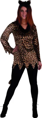 Produktbild von Leopard Tunika Raubkatze Katze Wildkatze Karneval Damen Kostüm 48
