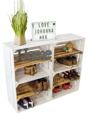 Produktbild von 4er  set "Johanna" WEISS mit geflammter Einlage "LÄNGS"