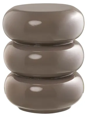 Produktbild von Rosolina Beistelltisch aus Glasfaser in Taupebraun ø35,5 cm