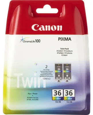 Produktbild von Canon CLI-36 Color Twin Pack