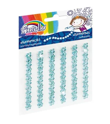 Produktbild von Hochwertige Selbstklebende Strasssticker in Blau – Glänzend und Elegant (50 Stück)