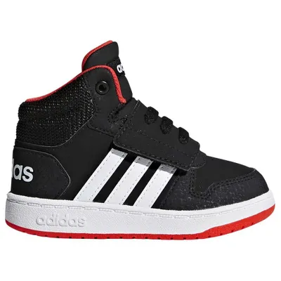 Produktbild von Adidas Hoops Mid 2.0 I Core Black / Ftwr White / Hi Res Red EU 20