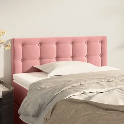 Produktbild von vidaXL Kopfteil Rosa 100x5x78/88 cm Samt - Kopfteil - Kopfteile - Bett-Kopfteil - Bettkopfteil