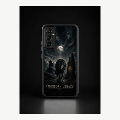 Productafbeelding van Samsung A54 hoesje, telefoonhoesje, beschermhoesje, case met Odin Vikingenmotief – LUNØIR ©