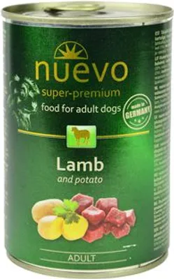 Obrázok produktu pre Nuevo Dog Adult Lamb & Potato 6 x 400g - konzerva pre psov s jahňacím mäsom a zemiak