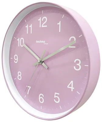 Produktbild von Technoline WT 7530, Wand, Analoge Uhr, Rund, Weiß, Pink, 25 cm
