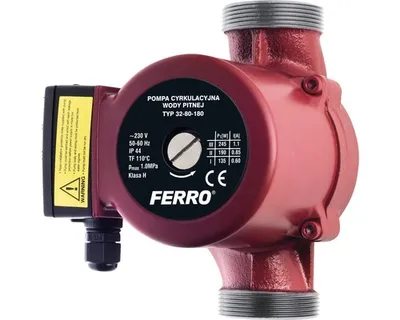 Obrázek produktu pro Oběhové čerpadlo Ferro 32-80-180 na pitnou vodu