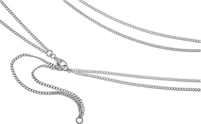 Produktbild von SILBERKETTEN STORE Bauchkette Panzer 2reihig - 925 Silber, Länge wählbar von 65-110cm - 105cm