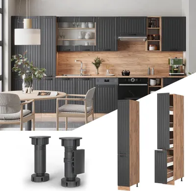 Zdjęcie produktu dla Szafka aptekarska Vicco Fame-Line Ciemnoszary 30 cm, Model 57193