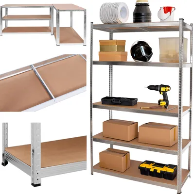 Obrázek produktu pro Ocelový regál 200 kg 5 úrovní 205x120x45 cm pozinkovaný