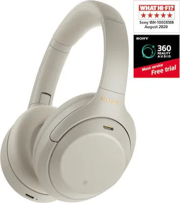 Produktbild von Over-the-Ear-Kopfhörer Sony WH-1000XM4S, Kabellos, Bluetooth, Geräuschunterdrückung, Mikrofon, Silber