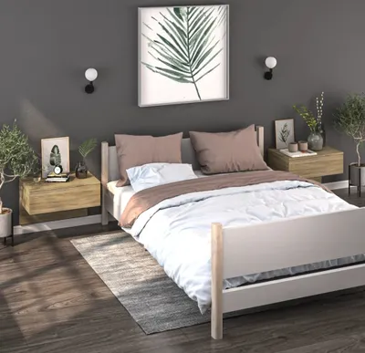 Obrázok produktu pre vidaXL Nástenné nočné stolíky 2 ks Sonoma Oak