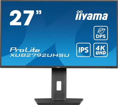 Produktbild von iiyama ProLite XUB2792UHSU-B6, 68,6 cm (27"), 3840 x 2160 Pixel, 4K Ultra HD, LED, 4 ms, Schwarz
