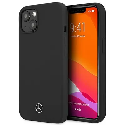 Image de Mercedes Mehcp13Ssilbk Iphone 13 Mini 5.4 Black/Black Hardcase Silicone Line