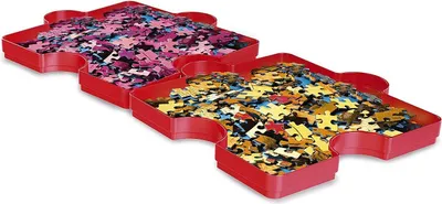 Zdjęcie produktu dla Clementoni 37040, Tacka do sortowania puzzli, Czerwony