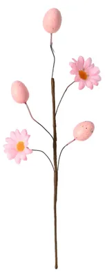 Produktbild von Ostereier-Picks, künstlicher Frühlingsblumenzweig mit bunten Eiern für Blumenarrangements, Partys, Tischdekorationen