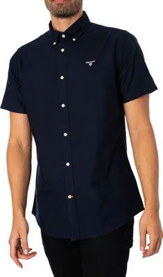 Produktbild von Barbour Maßgeschneidertes Oxtown-Hemd mit kurzen Ärmeln, Blau M