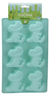 Image de Dinosaure en silicone à partir d'un moule à muffins