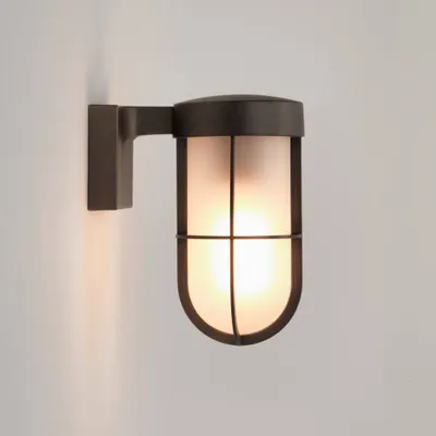 Produktbild von Astro Cabin Frosted - Außenwandleuchte Bronze IP44, E27