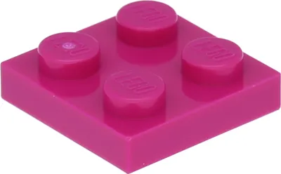 Produktbild von Lego® 2x2 Platten 3022 - 1 Stück Magenta