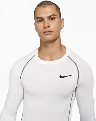 Produktbild von Kompressionsshirt NIKE Pro Dri-FIT Men\'s Tight F Weiß Weiss XL