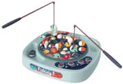 Produktbild von Luna Angelspiel Schnapp Fisch 27-tlg. grün Kinder Tischspiel m. Licht Sound +3J
