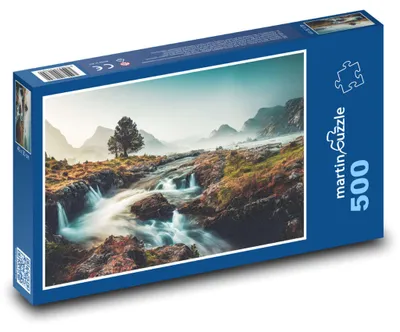 Obrázok produktu pre Puzzle 500 Čarovný Vodopád v Horách - martinpuzzle