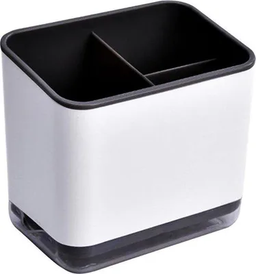 Produktbild von Multifunktioneller 3-Fach-Schubladen-Organizer - multifunktioneller Schubladen-Organizer - schwarz - Küchenorganisation - Besteckpot