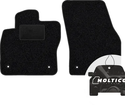 Immagine prodotto di moto-MOLTICO tappetini anteriori auto velours tappetini auto nero set tappetini auto 2 pezzi adatto per VW Tiguan II dal 2016