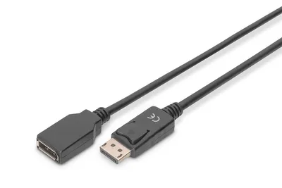 Obrázok produktu pre DIGITUS DisplayPort Verlängerungskabel DP 2m 8K schwarz