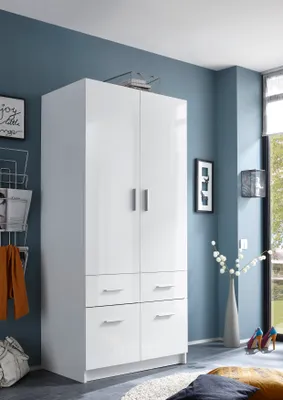 Produktbild von Hagen Kleiderschrank Weiß Hochglanz