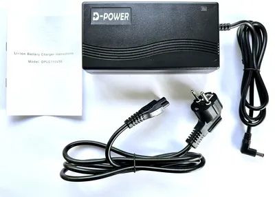 Immagine prodotto di caricabatterie 48V per batterie agli ioni di litio con spina CC, 110 - 240V 2,0A