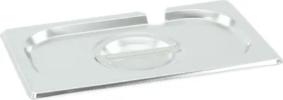 Immagine prodotto di Coperchio GN Gastronorm 1/4 con incavo per cucchiaio in acciaio inox GVK ECO