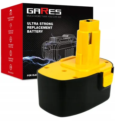 Obrázek produktu pro GARES Akumulátor Baterie pro Dewalt DW954 DC728KA DW983K DC731KB | 14,4V  | Zesílená série High-Performance | Vysoký výkon |