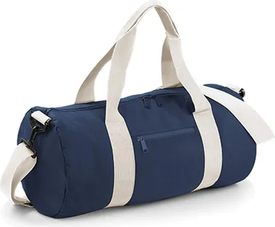 Produktbild von BagBase BG140 | Original Barrel Bag / Reisetasche | 50 x 25 x 25 cm - Farbe: French Navy/Off White - Größe: 50 x 25 x 25 cm