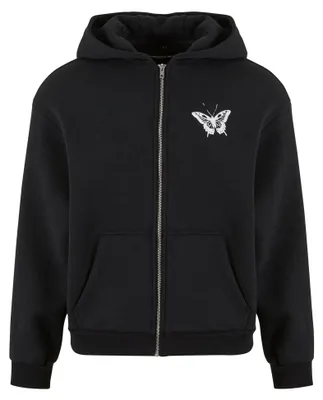 Produktbild von Mister Tee - "Lets Get Lost" Hoodie mit durchgehendem Reißverschluss für Herren, Flauschig TN3009 (S) (Schwarz)
