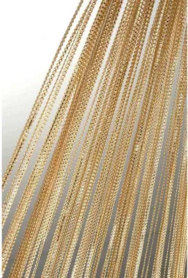 Produktbild von Fadenvorhang mit Polyester veredelt 90x250 cm Gold
