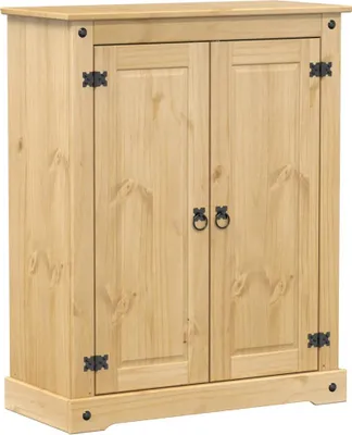 Obrázok produktu pre vidaXL Skriňa na topánky  86x38,5x108 cm z masívneho borovicového dreva