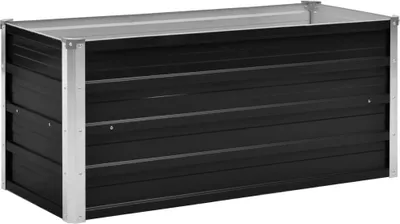 Image de vidaXL Lit surélevé de jardin Anthracite 100 x 40 x 45 cm Acier galvanisé