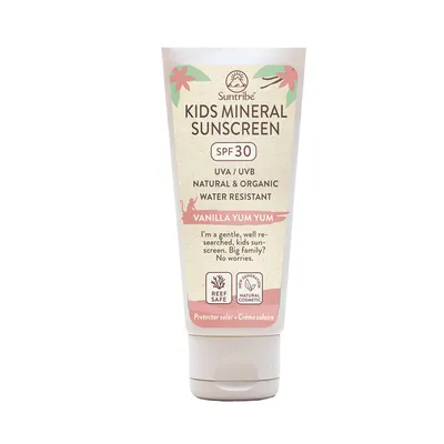 Obrázok produktu pre Suntribe All Natural Mineral VANILLA opaľovací krém SPF 30 100ml Kinder