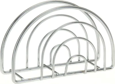 Produktbild von Excellent Houseware Serviettenhalter, verchromter Stahl, 14x4x8,5 cm, Silber