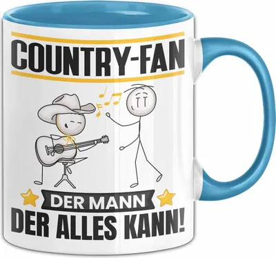 Produktbild von Country-Fan Tasse Geschenk für Country-Fan Der Mann Der Alles Kann Geschenkidee zum Geburtstag (Blau)