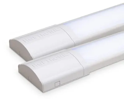 Image de HOFTRONIC - Lot de 2 Réglettes LED 120 cm 40W 6500K IP20 Blanc Froid