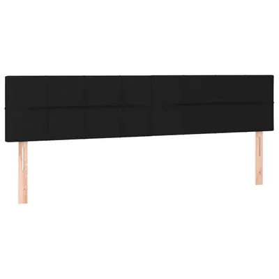 Immagine prodotto di vidaXL Testiere 2 pezzi nero 80x5x78/88 cm tessuto