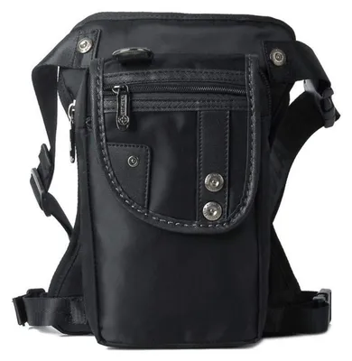 Produktbild von Beintasche Nylon Schwarz für Herren Damen Hüfttasche Motorrad Radfahren Angeln Outdoor