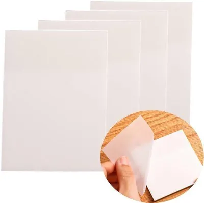 Produktbild von Farbige durchsichtige selbstklebende Notizen - 200 Blatt schreibbare Klebezettel für Büro, Studenten und Haushalte, 75 x 95 mm