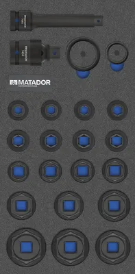 Immagine prodotto di MATADOR 81647475 Set di chiavi ad impulsi 22 pezzi