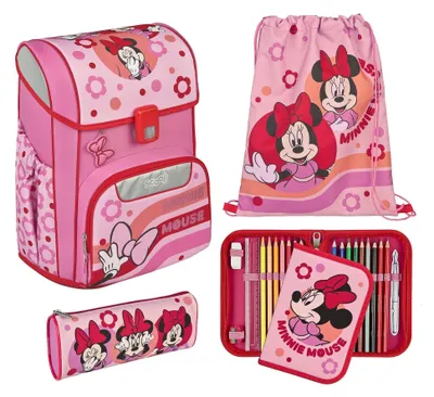 Produktbild von Scooli EasyStart Schulranzen-Set 5-teilig Minnie Mouse rosa