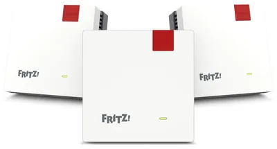 Produktbild von Mesh Set 1600, Rot, Weiß, Intern, Mesh-System, System, Dual-Band (2,4 GHz/5 GHz), Wi-Fi 6 (802.11ax)