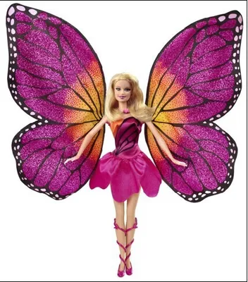 Produktbild von Mattel Barbie Mariposa Puppe mit entfaltbaren Schmetterlingsflügeln